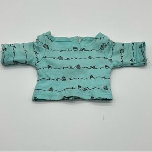 American Girl Doll Grace Thomas Baking Outfit Blue Cake Decorating Shirt Top 18